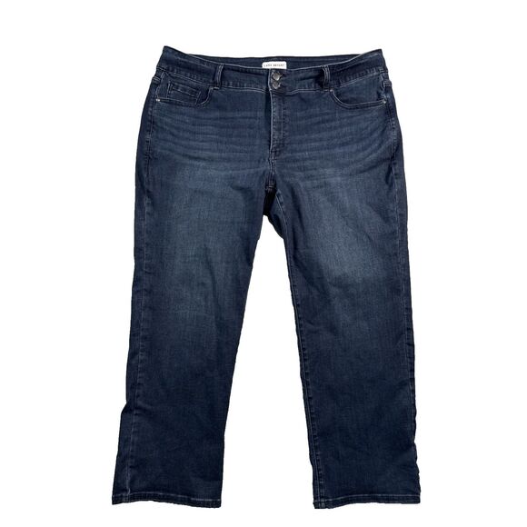 Lane Bryant High Rise Tighter Tummy Jeans Women's size 20P Slim Straight - Picture 1 of 10